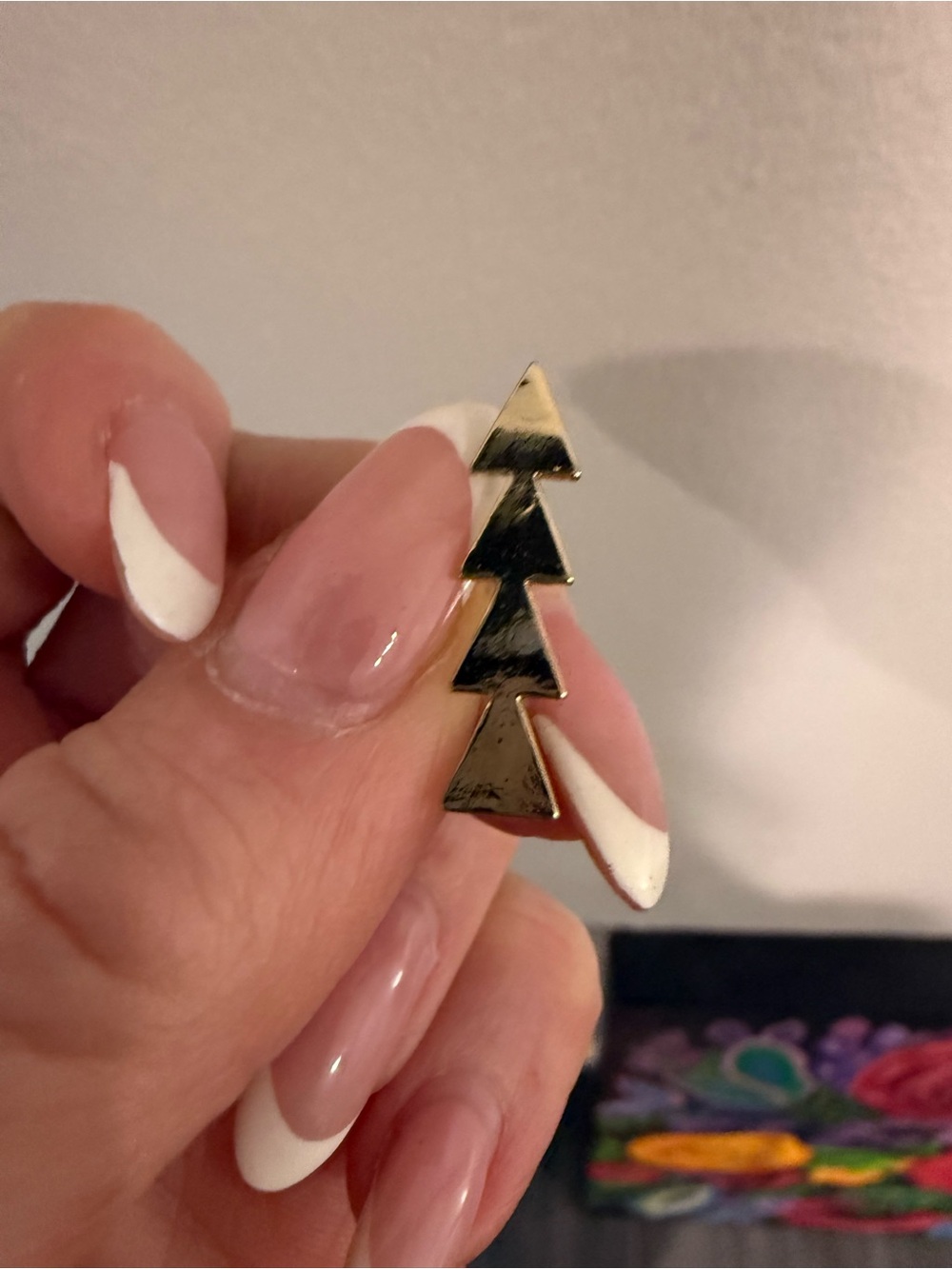 Geometric Gold Triangle ear crawler Earrings